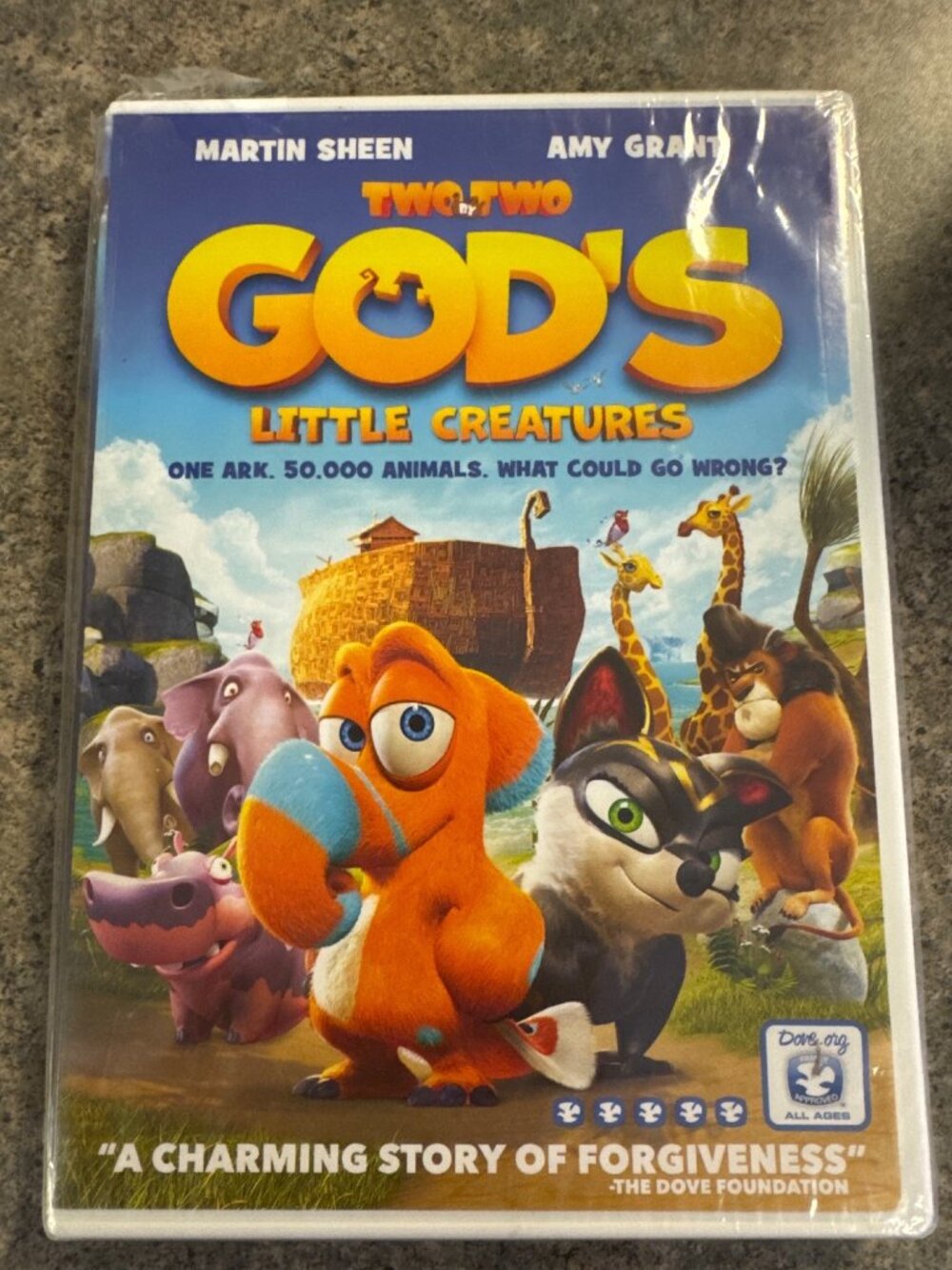 Two By Two: Gods Little Creatures Animated DVD Dove Approved New Sealed 81 Minut